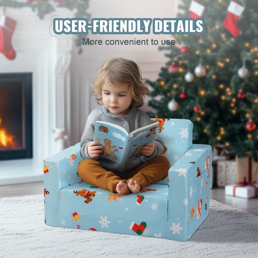 Foldable 2-in-1 Kids Sofa and Lounger