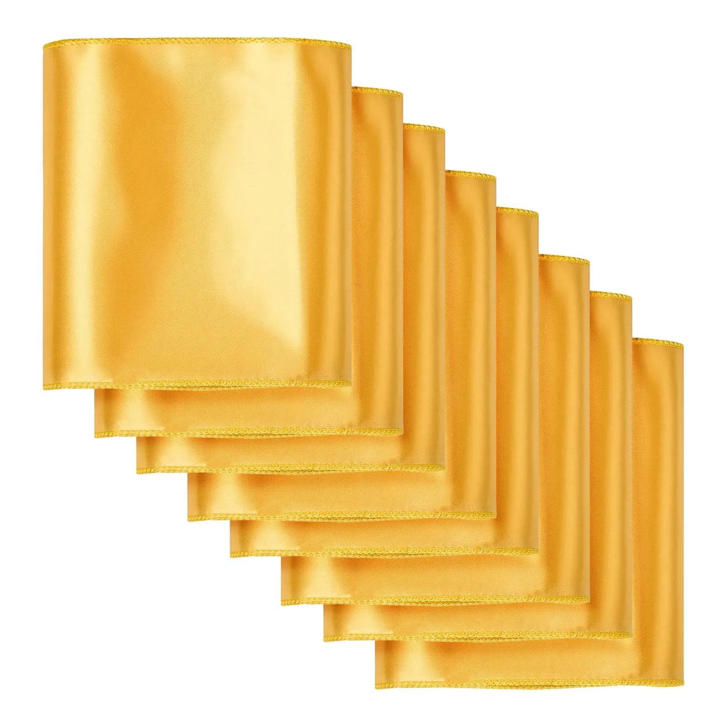 Stretch Chair Sashes with Bow, Gold, 50 Pack