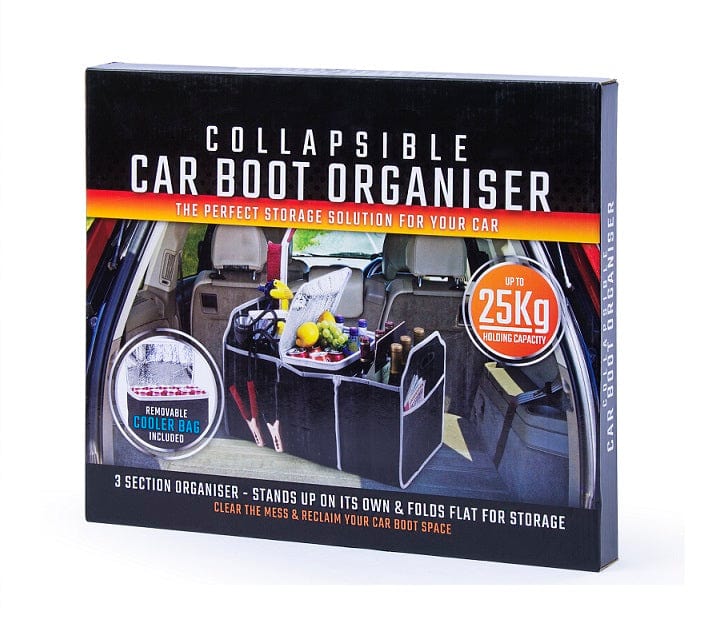 Collapsible Car Boot Organiser with Cooler Bag