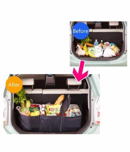 Collapsible Car Boot Organiser with Cooler Bag
