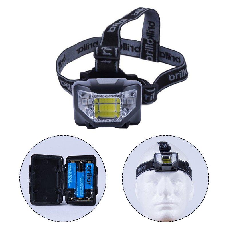 5 Mode Headlamp with COB LED Technology-Blue/Black