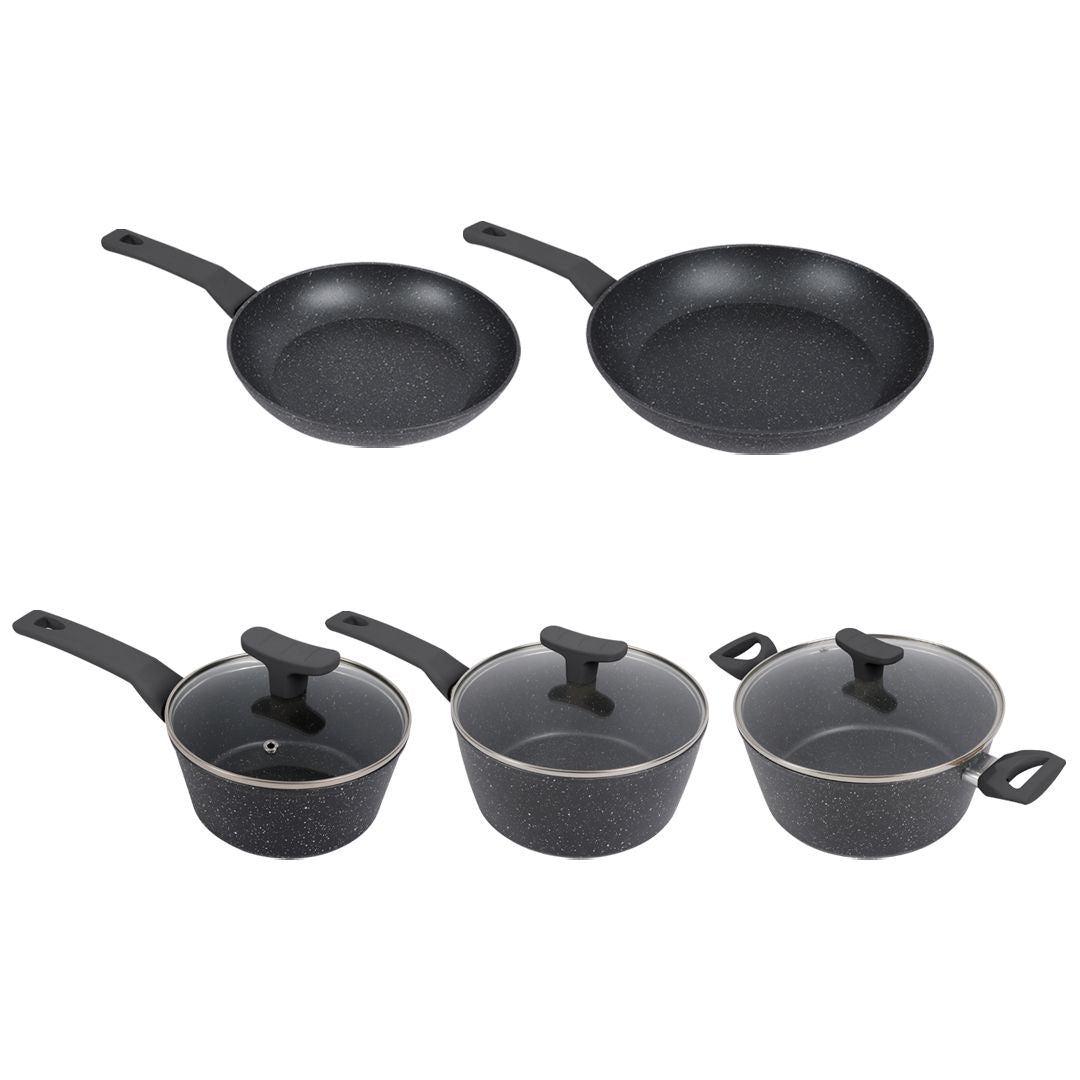 Clevinger Marble Non-Stick Cookware Set, 8 Pieces