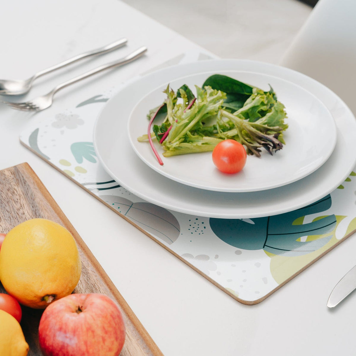 Clevinger Monstera MDF Placemats and Coasters, 8 Piece Set