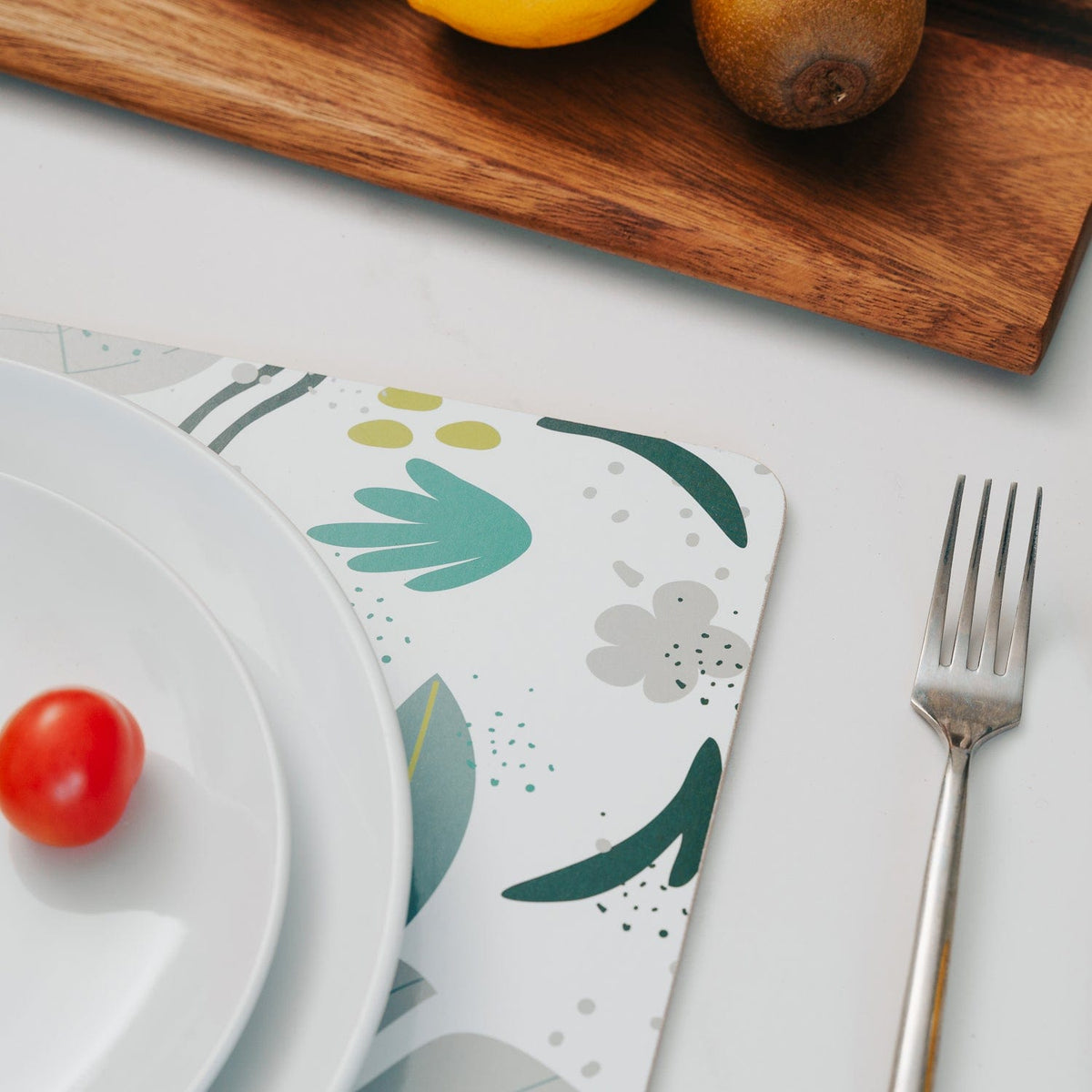 Clevinger Monstera MDF Placemats and Coasters, 8 Piece Set