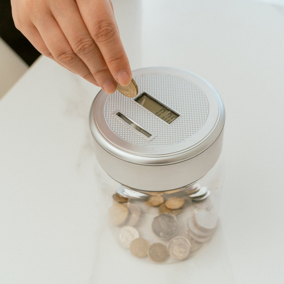 2 x Digital Coin Counting Money Jar Australian Coin