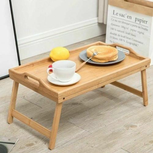 Foldable Bamboo Bed Tray and Lap Table