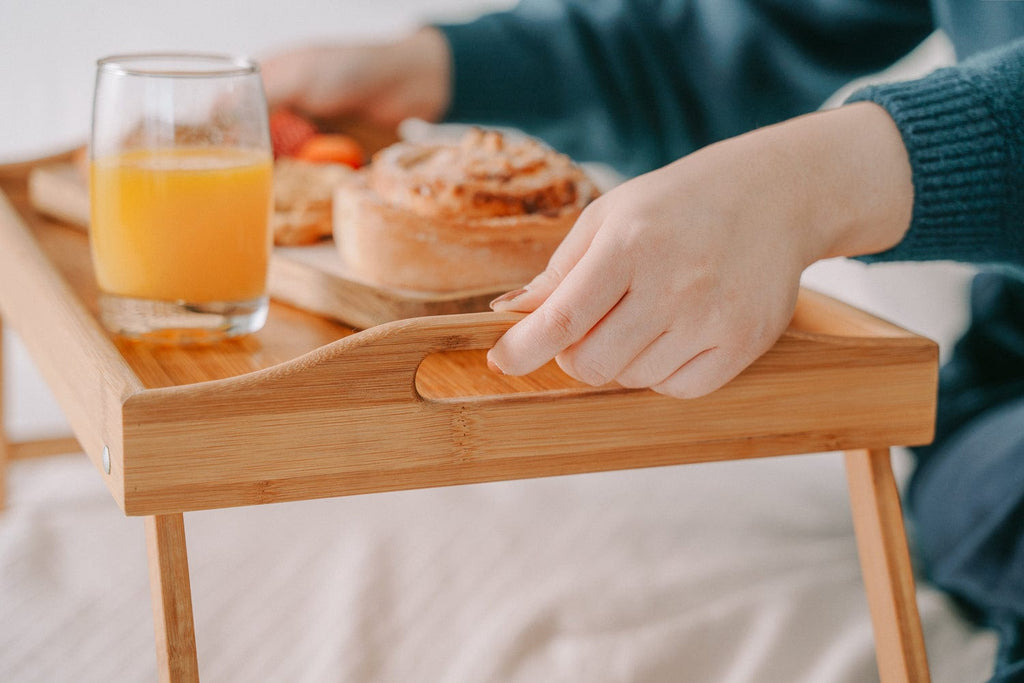 Foldable Bamboo Bed Tray and Lap Table