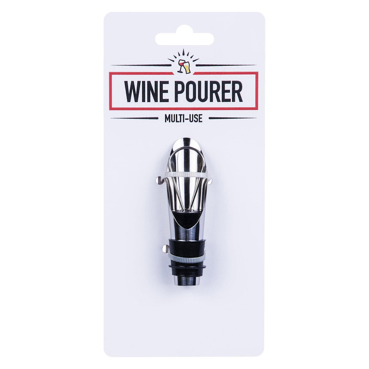 Stainless Steel Wine Pourer and Bottle Stopper