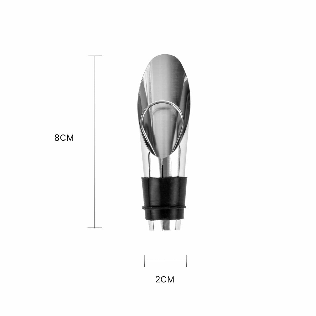 Stainless Steel Wine Pourer and Bottle Stopper