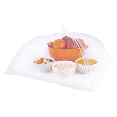 Pop-up Mesh Food Cover, 33cm Square, White