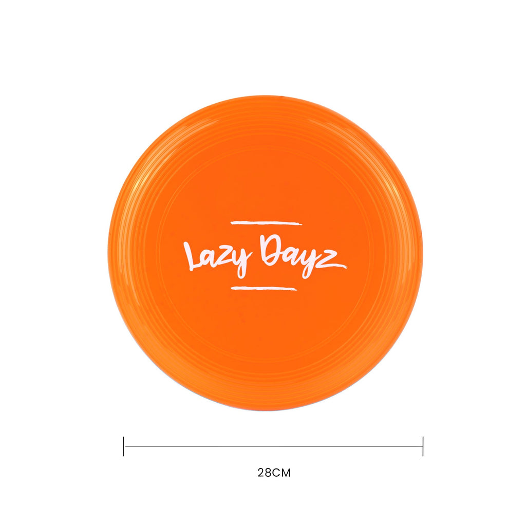 28cm Lazy Dayz Jumbo Neon Beach Frisbee - Orange