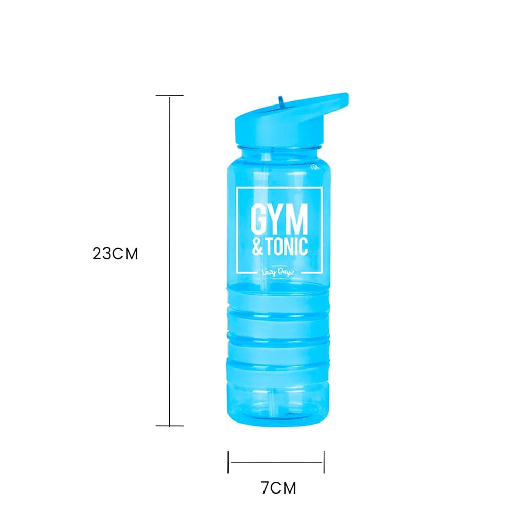 Lazy Dayz Fluoro Sports Bottle, Blue, 750 ml