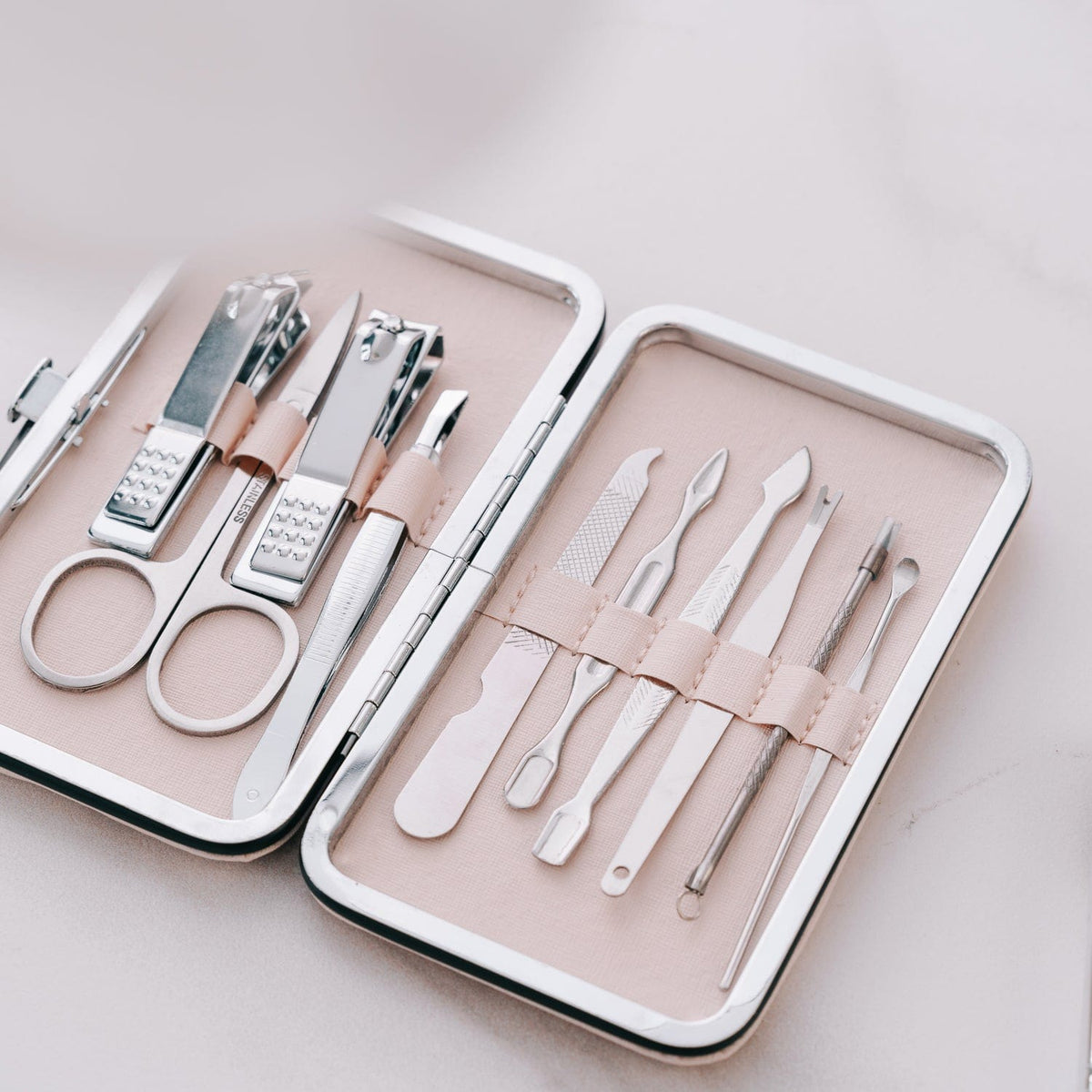 Remology Stainless Steel Manicure Set, 10 Pieces
