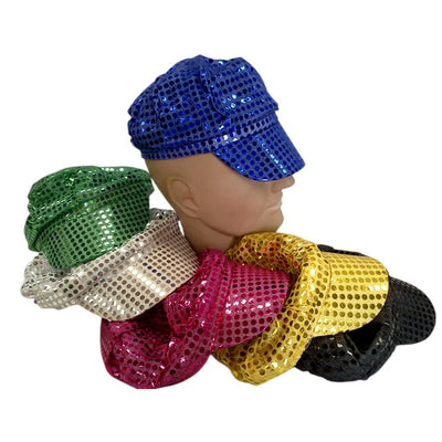 Party Caps with sequins assorted colours