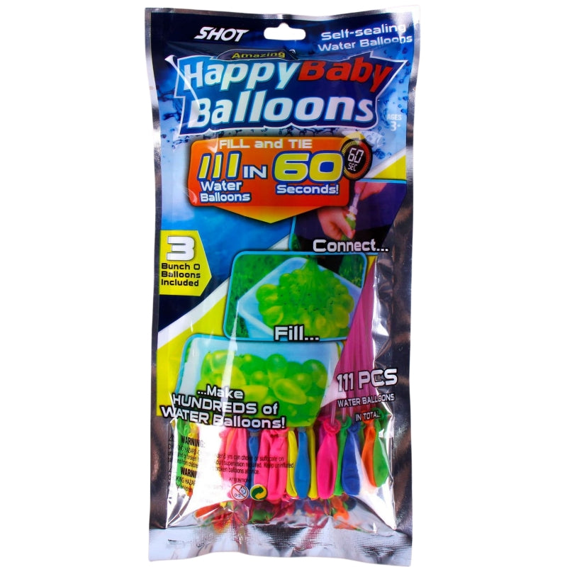6 x Bunches Of water Balloons total 111 pack Rapid-Filling