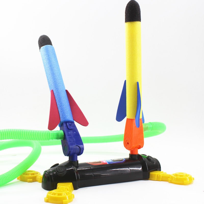 Air Power Foam Duel Rocket Shoot Up Stomp Launcher Kids Outdoor