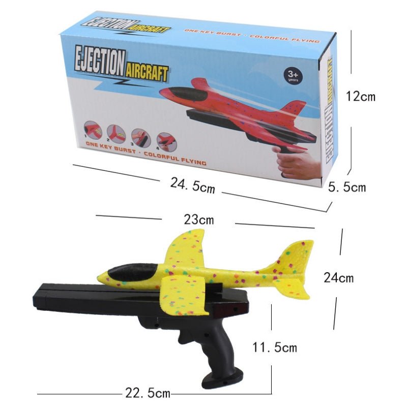 2x Ejection Foam Plane Toy Outdoor Sport with Light Safe for Children