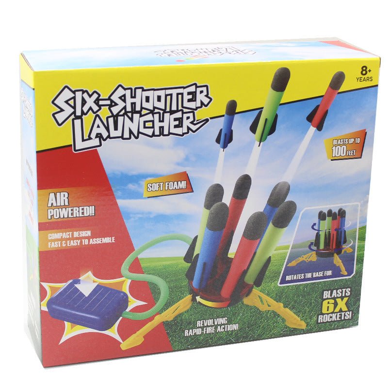 Air Power Foam Rocket Shoot Up Stomp Launcher Kids Outdoor Activities