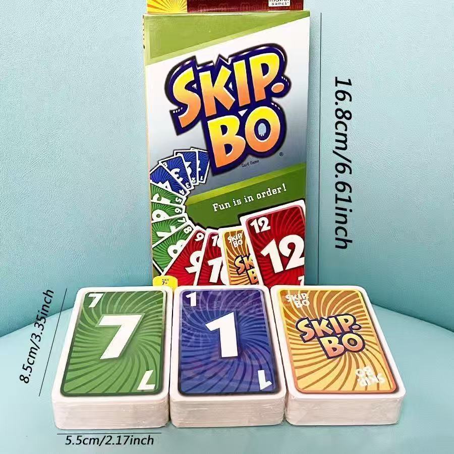 Skip Bo Card Game With 162 Cards Classic Family Game For 2 To 6