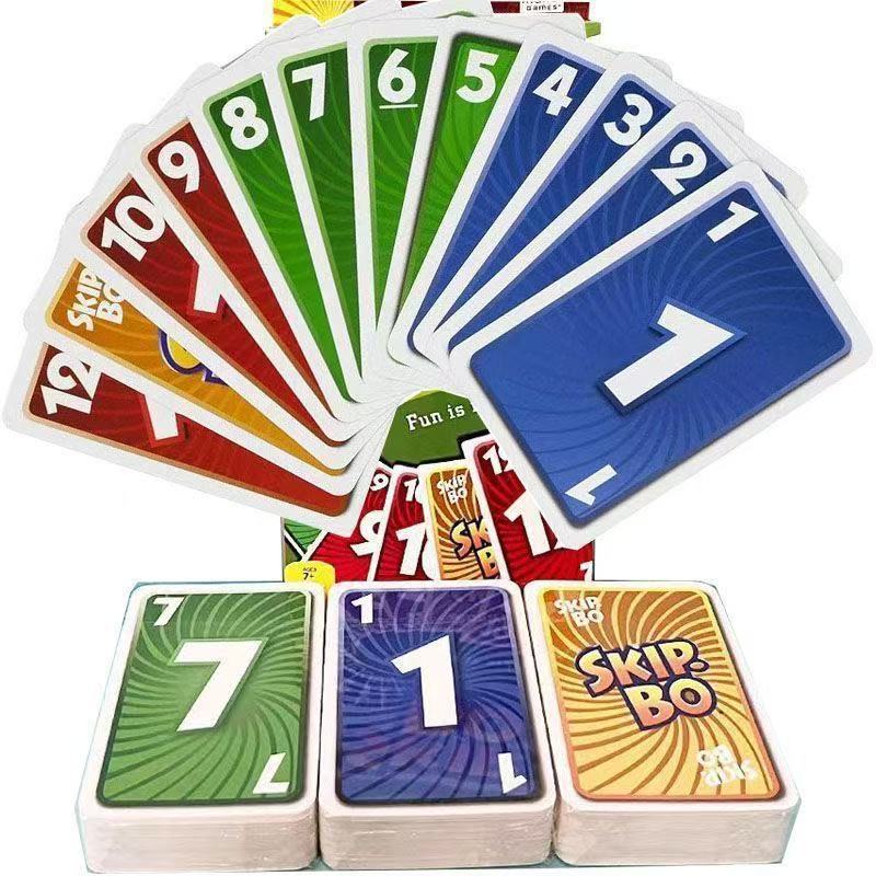 Skip Bo Card Game With 162 Cards Classic Family Game For 2 To 6