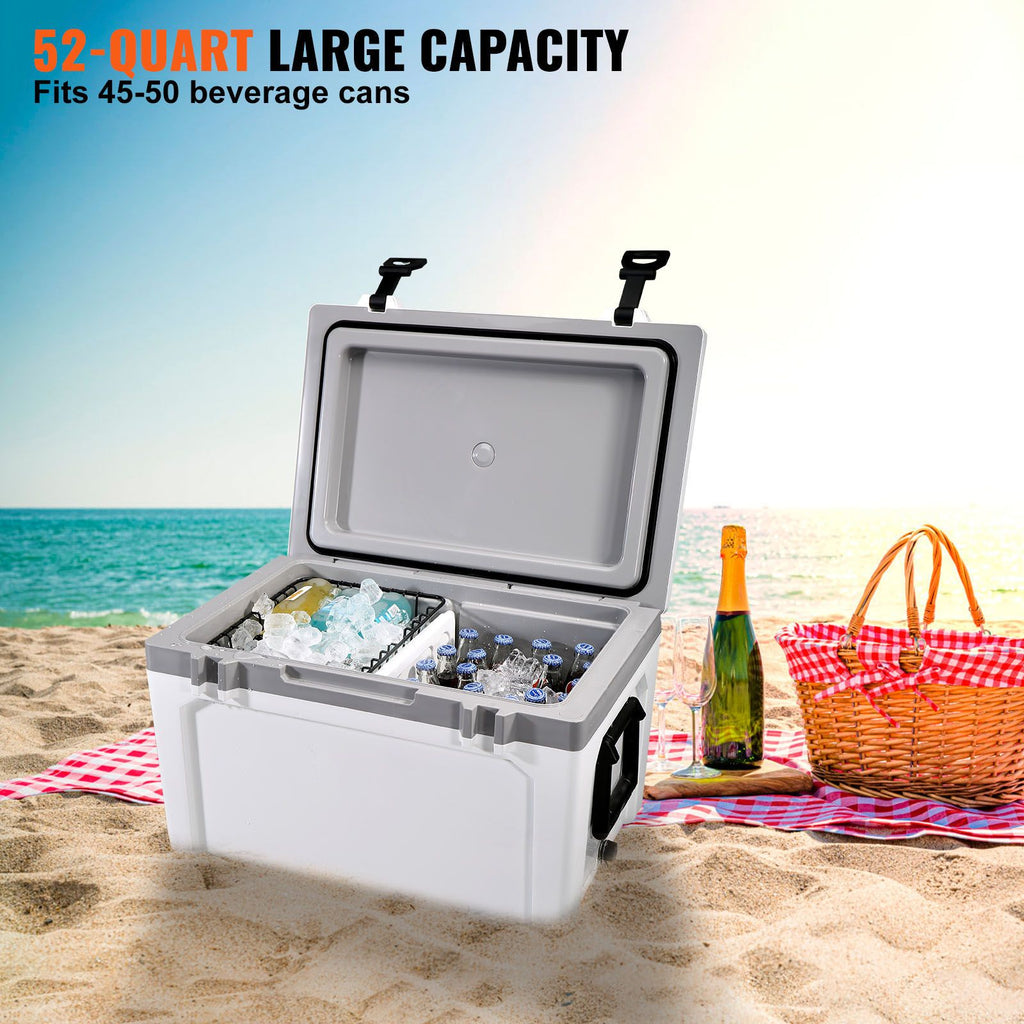 VEVOR Hard Cooler Ice Chest, 49 L