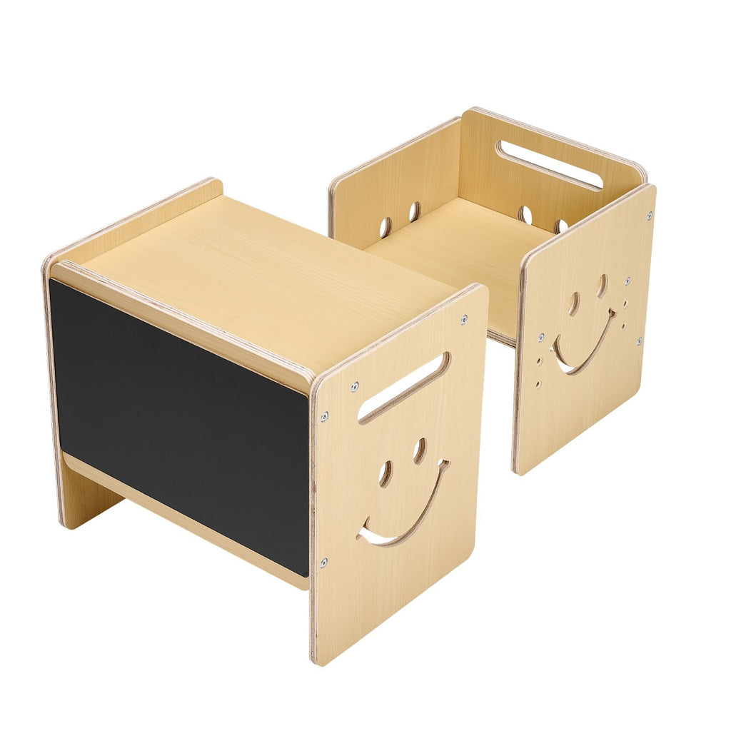 VEVOR Montessori Weaning Table and Chair Set with Chalkboard