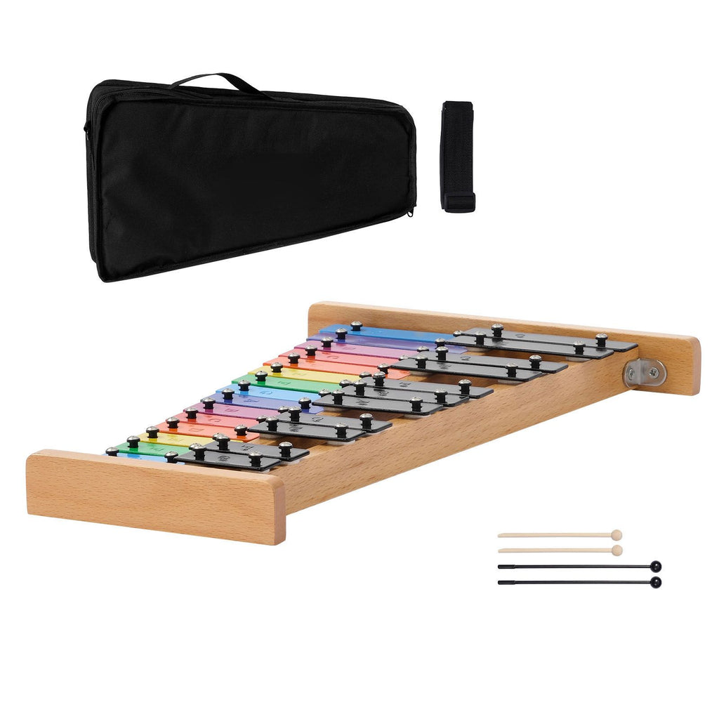 VEVOR 27 Note Glockenspiel with 4 Mallets and Carry Bag