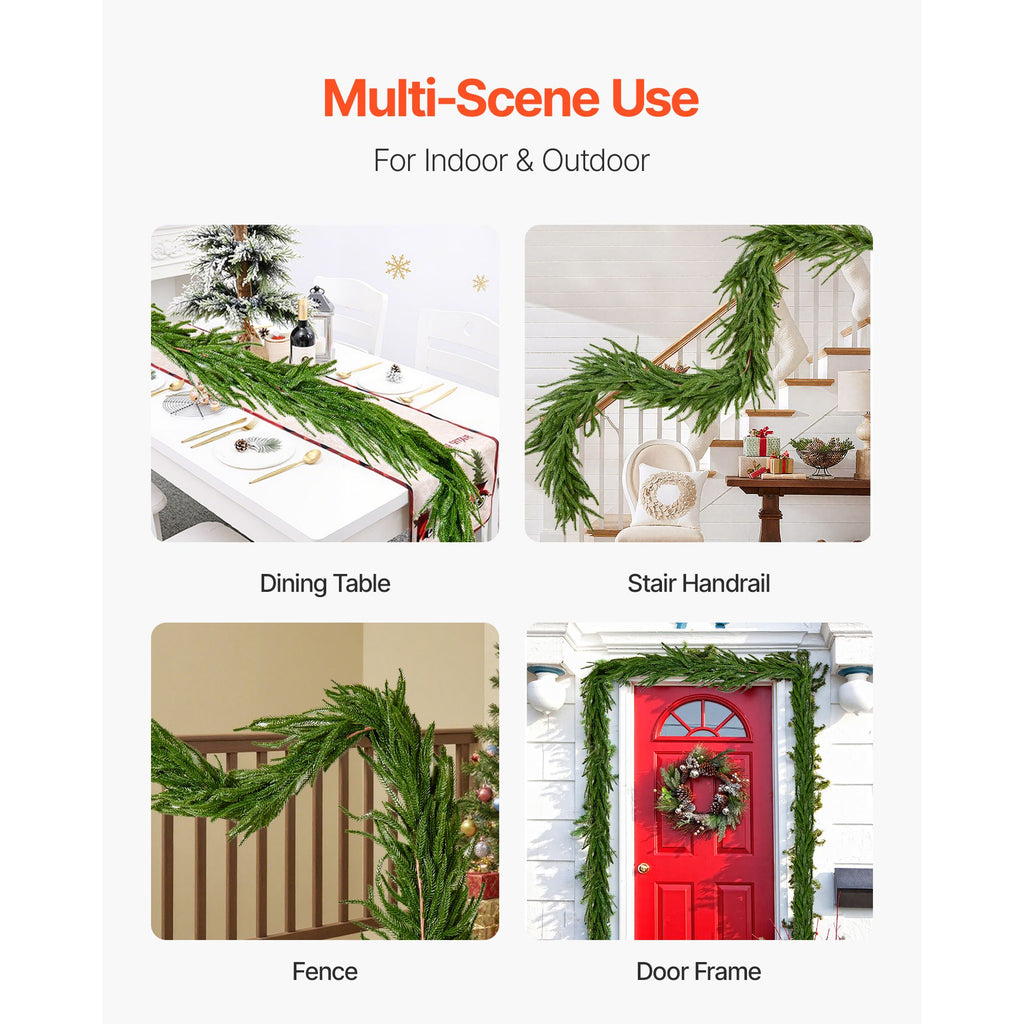 VEVOR Norfolk Pine Garland, 1.8 m