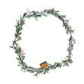 VEVOR Olive and Berry Garland with Battery LED Lights