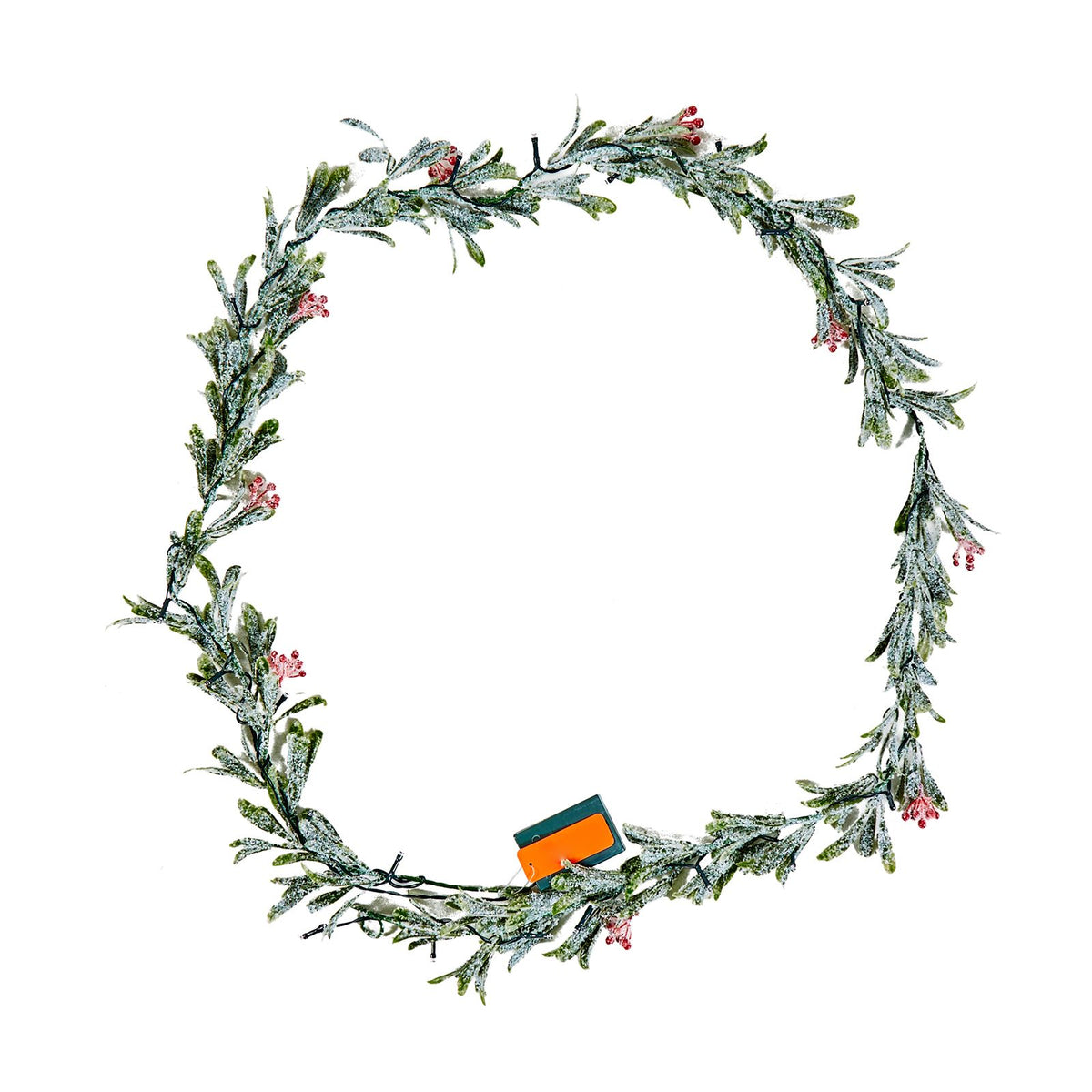 VEVOR Olive and Berry Garland with Battery LED Lights