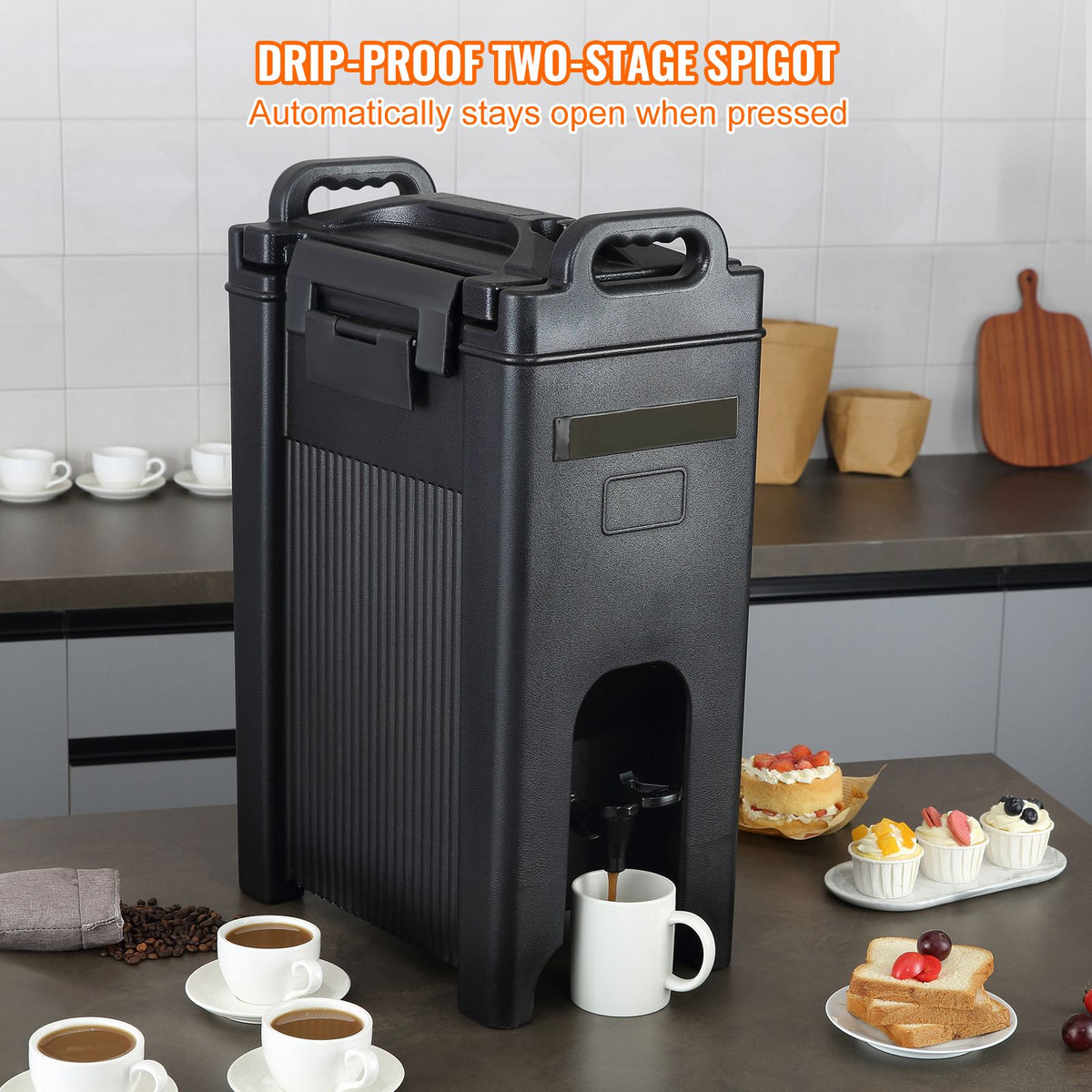 VEVOR Insulated Hot and Cold Beverage Dispenser, 18.9 L
