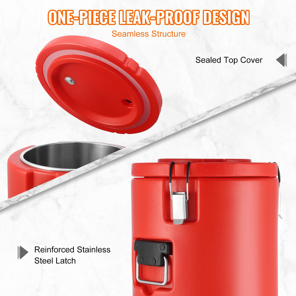 VEVOR Insulated Hot and Cold Drink Dispenser with Spigot, 17.2 L