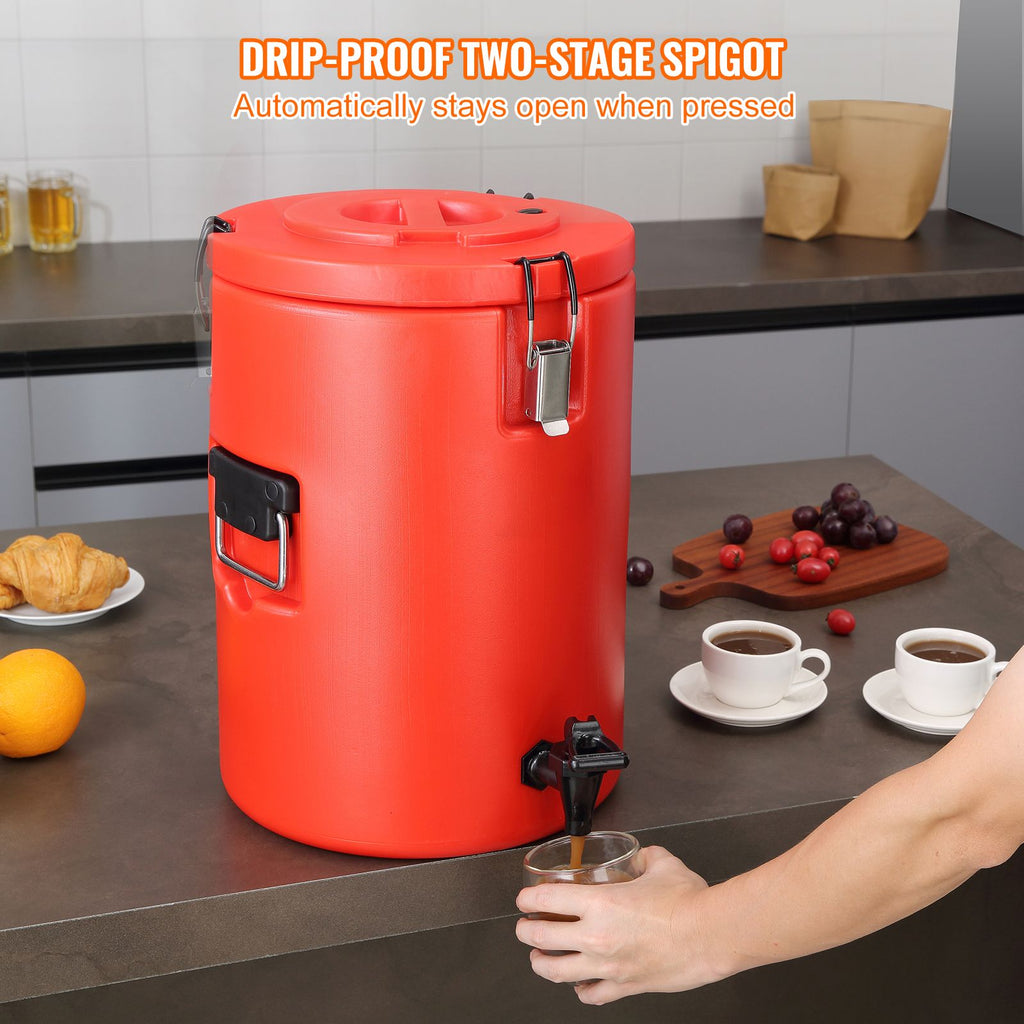 VEVOR Insulated Hot and Cold Drink Dispenser with Spigot, 17.2 L