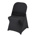 VEVOR Stretch Spandex Folding Chair Covers, Black, 100 Pack