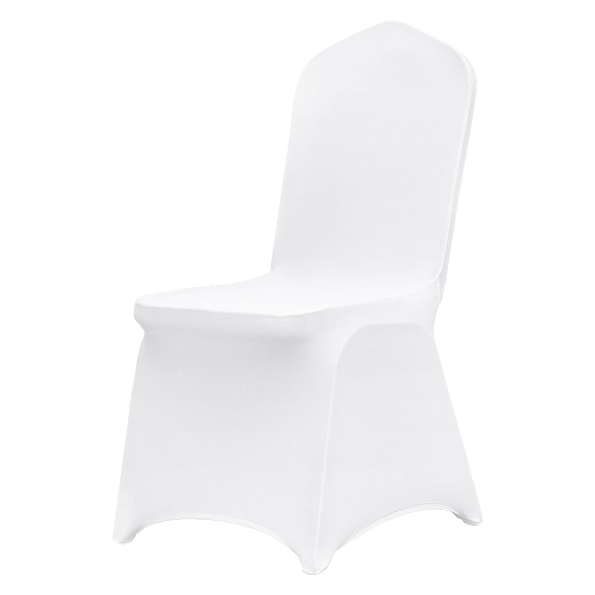VEVOR Stretch Spandex Banquet Chair Covers, White, 12 Pack