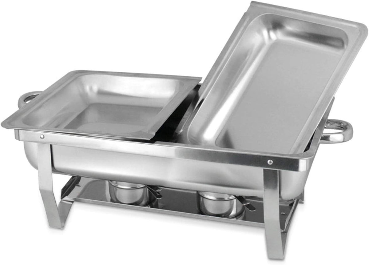 11L Two-Compartment Stainless Steel Chafing Dish