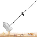 Beach Rake Stainless Steel Sand Flea Rake 140cm Long Detachable