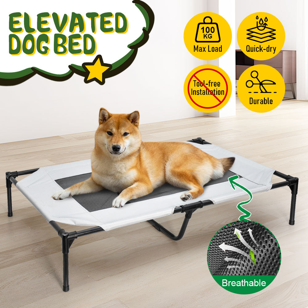 Raised Dog Bed Large Elevated Pet Bed Scratch and Moisture Resistant