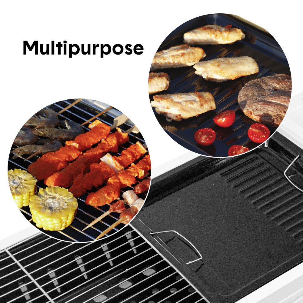 Portable Large Barbecue Charcoal Grill Stove Foldable Kebab Stainless Steel BBQ Grill