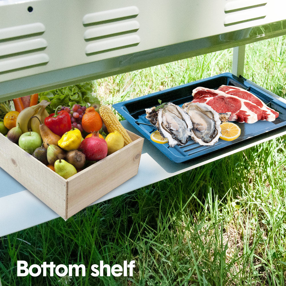 Portable Large Barbecue Charcoal Grill Stove Foldable Kebab Stainless Steel BBQ Grill