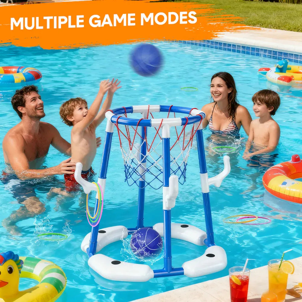Pool Basketball Hoop Set Floating Swimming Pool Toys Inflatable