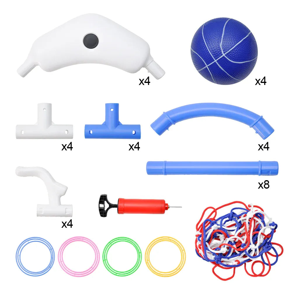 Pool Basketball Hoop Set Floating Swimming Pool Toys Inflatable