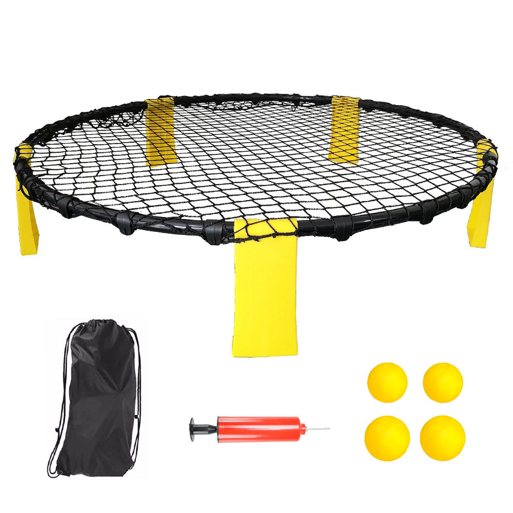 Portable Outdoor Spikeball Roundnet Game Set Team Beach Ball
