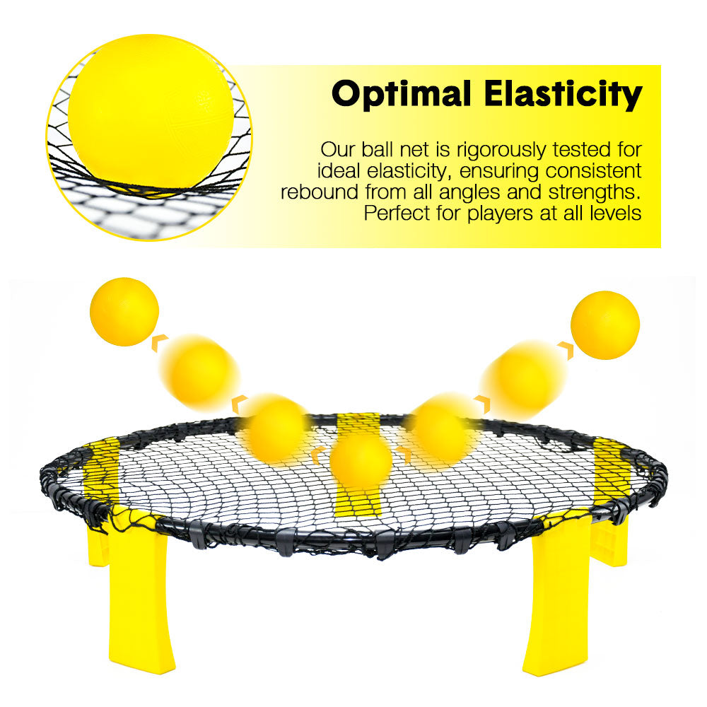 Portable Outdoor Spikeball Roundnet Game Set Team Beach Ball