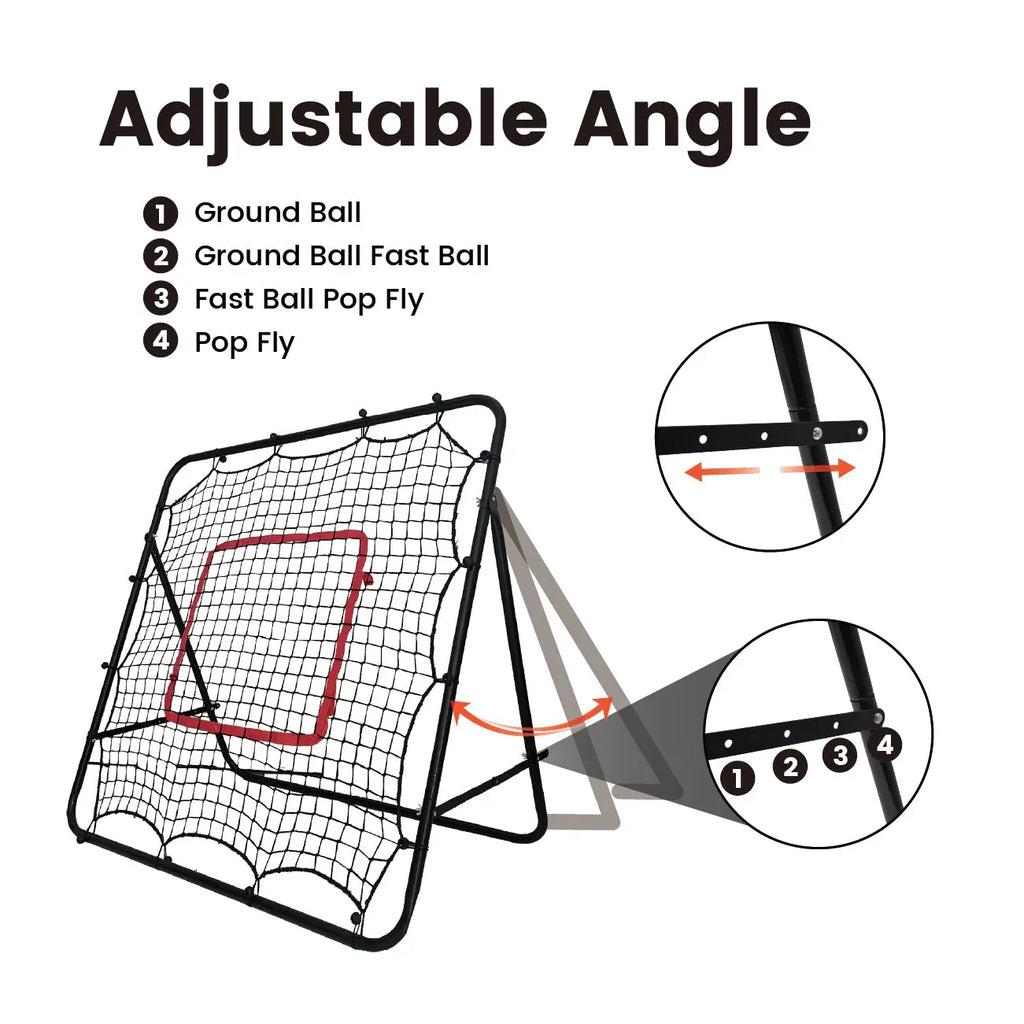1m Football Rebounder Net Soccer Training Kickback Target Bounce Wall