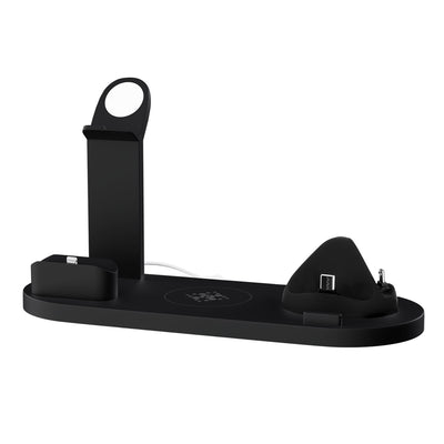 Devanti 4 in 1 Wireless Charging Station, Multi-function, Black