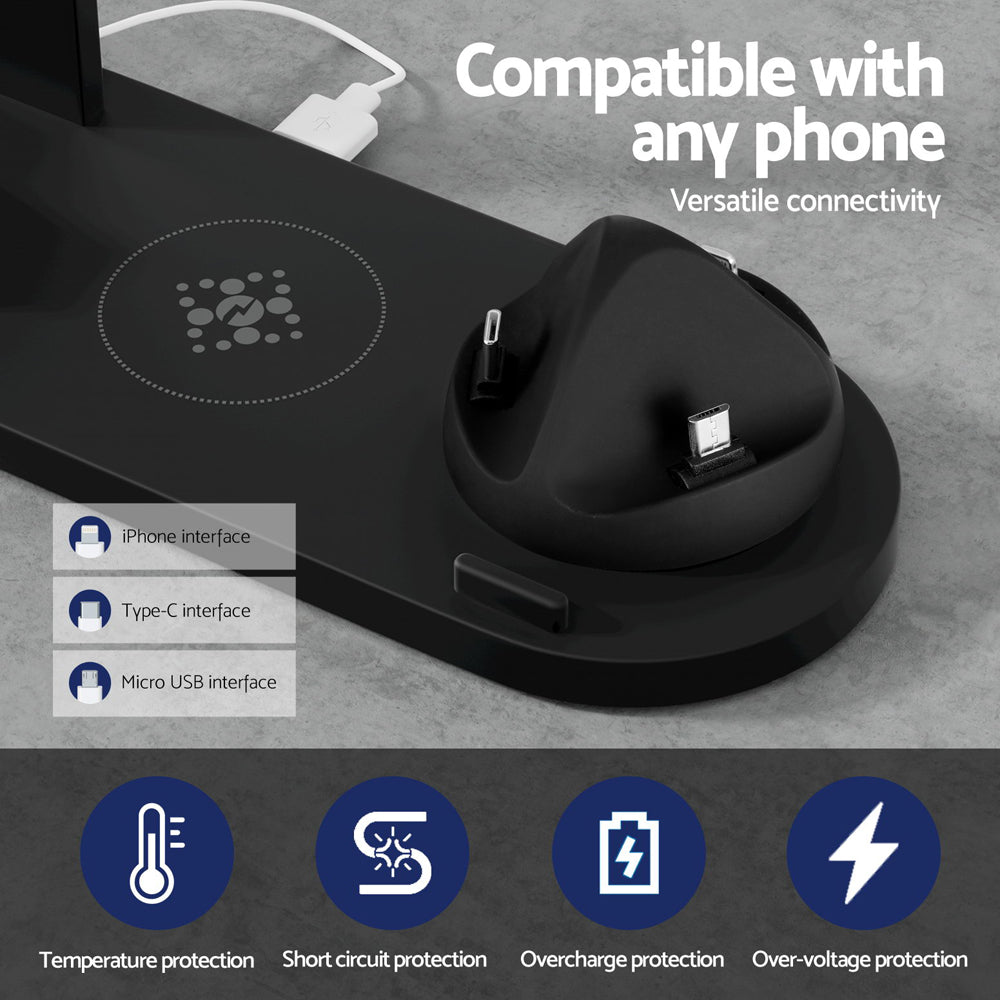 Devanti 4 in 1 Wireless Charger Multi-function Station