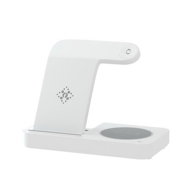 Devanti 4 in 1 Wireless Charger Dock, 15W, White