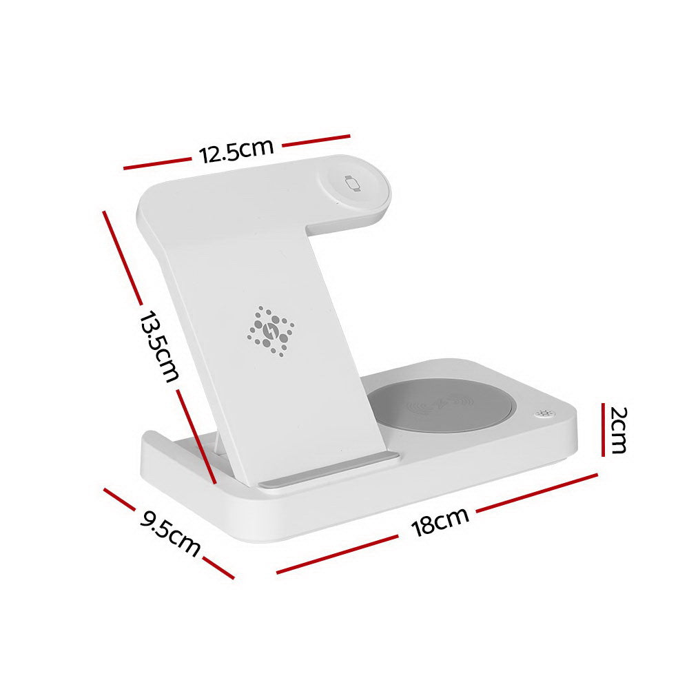 Devanti 4-in-1 Wireless Charger Dock Fast Charging
