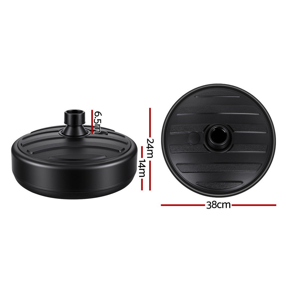 Instahut Outdoor Umbrella Base Weight Round Plastic Pole Holder